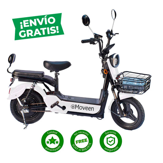 Bicimoto Eléctrica Moveen Med Urban 2 Blanco  + envío gratis (Lima Metropolitana o Agencia shalom)