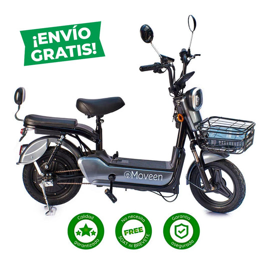 Bicimoto Eléctrica Moveen Med Urban 2 Plomo + envío gratis (Lima Metropolitana o Agencia shalom)